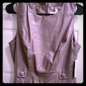 Eva Mendes Leather Mid dress New York and Company